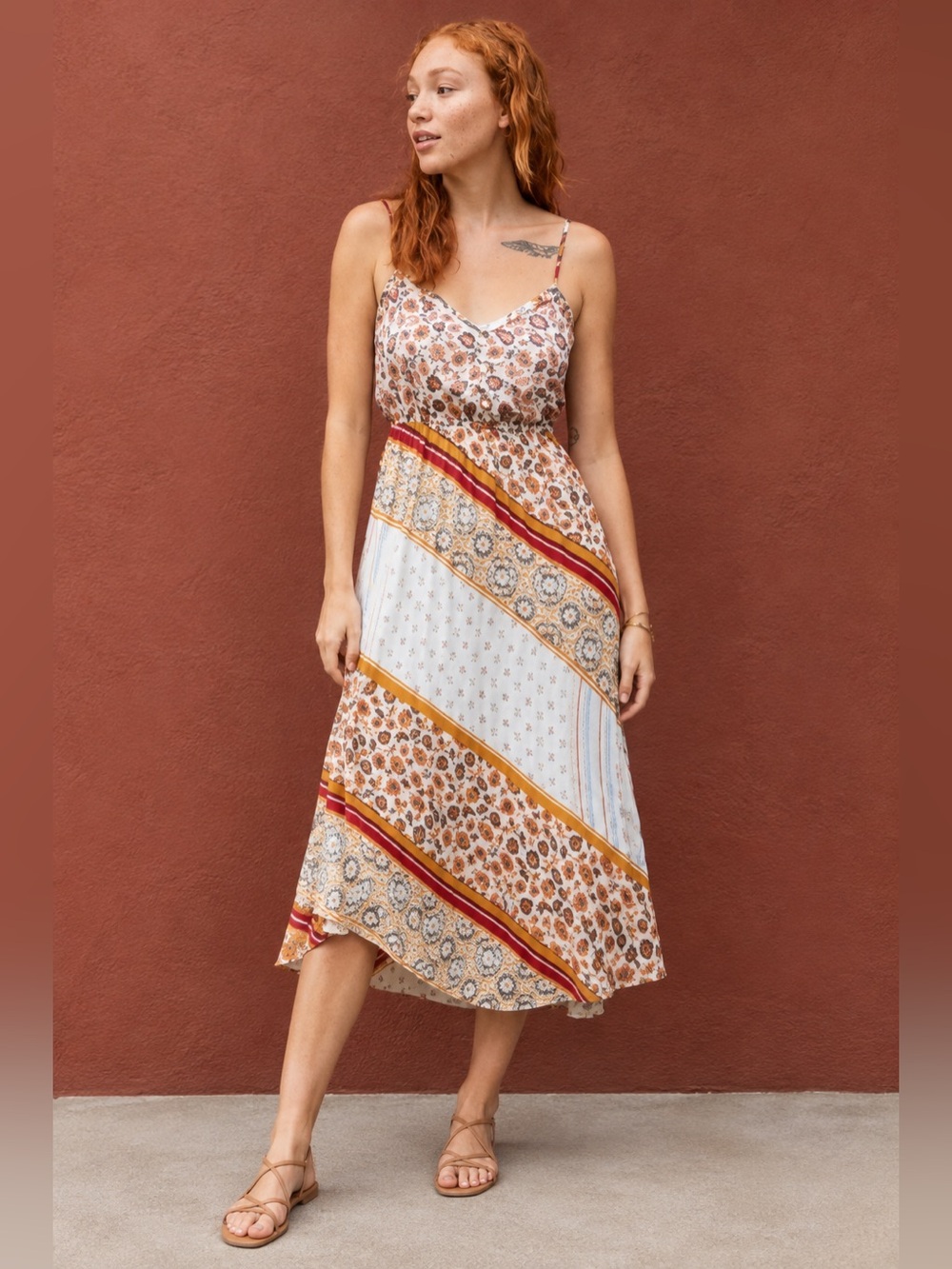 NWT Aerie Boho Midi Dress